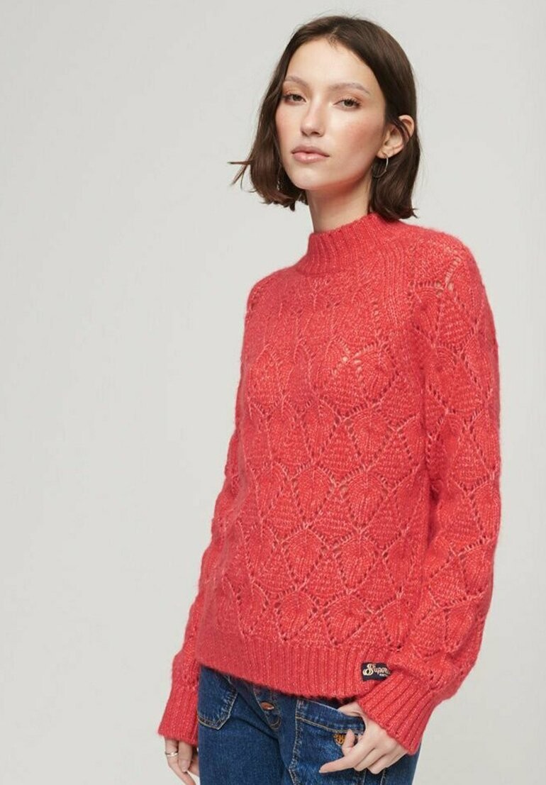 

Свитшот Superdry ПУАНТЕЛЬ, цвет charred orange