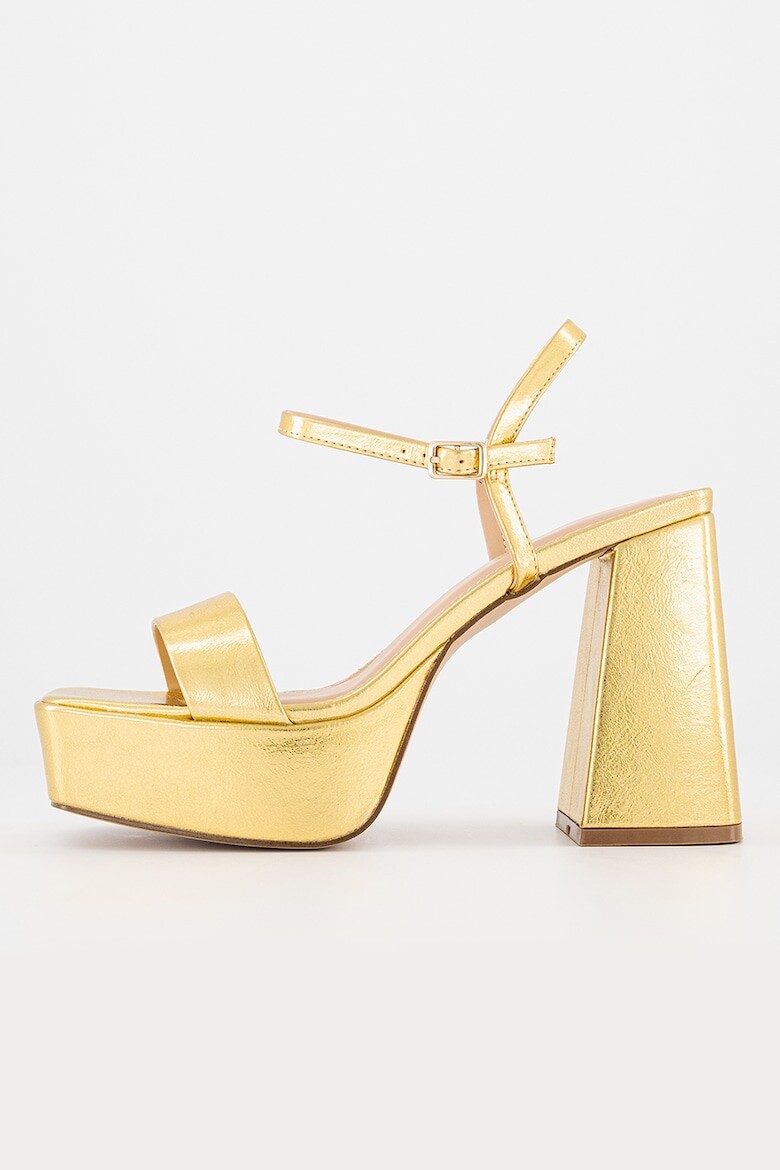 

Босоножки на высоком и массивном каблуке Steve Madden, желтый