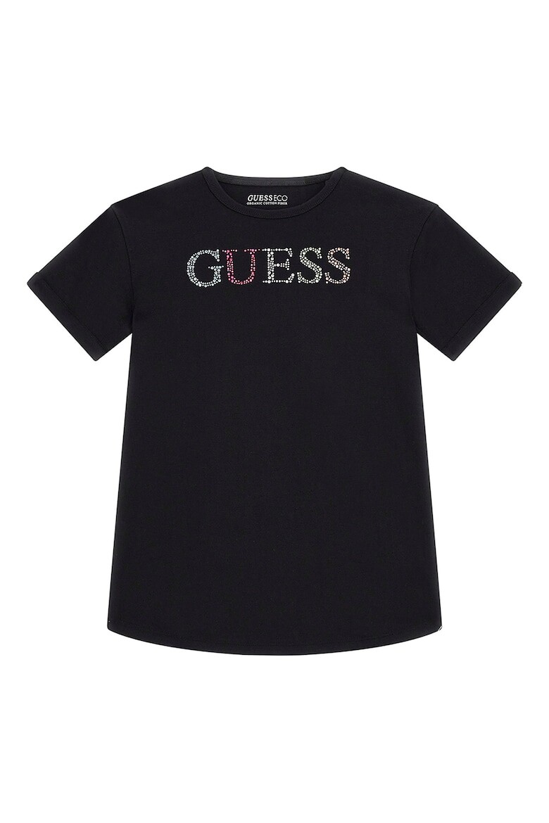 

Стандартная футболка с декоративными камнями Guess, черный
