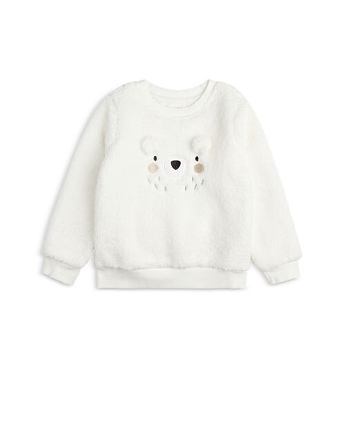 

Толстовка унисекс из шерпы с белым медведем – для малышей FIRSTS by petit lem, цвет Ivory/Cream