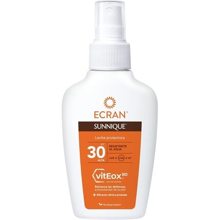 

Sunnique Защитное молочко Spf 30 спрей 100мл, Ecran