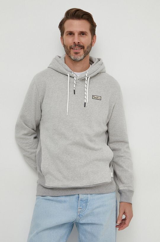 

Хлопковая толстовка Pepe Jeans, серый
