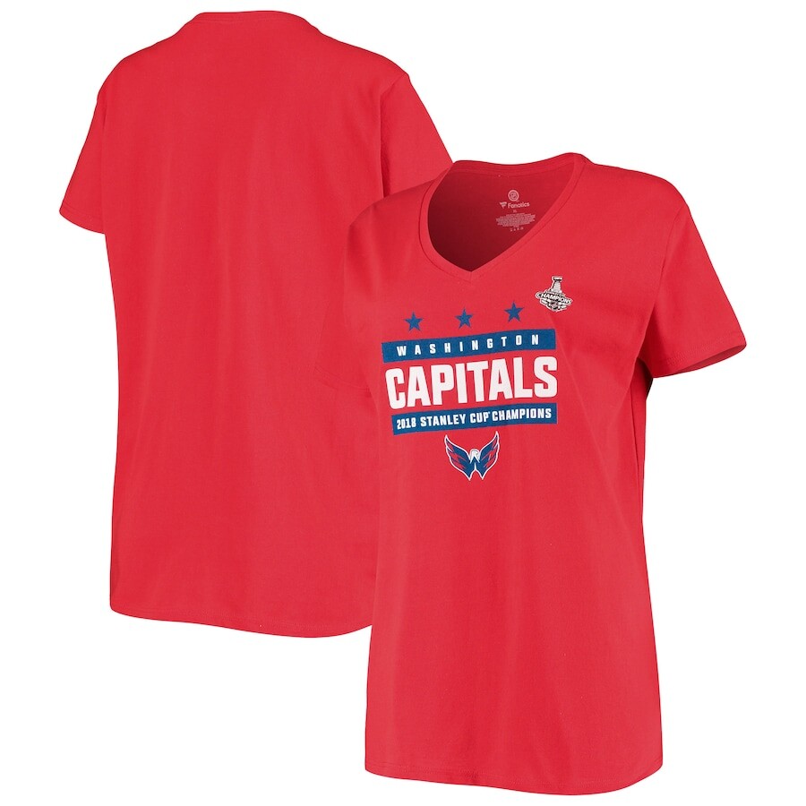 

Футболка с коротким рукавом Fanatics Branded Washington Capitals, красный