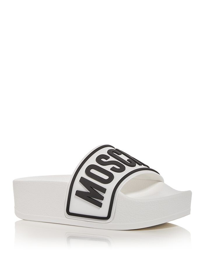 

Женские шлепанцы на платформе Moschino