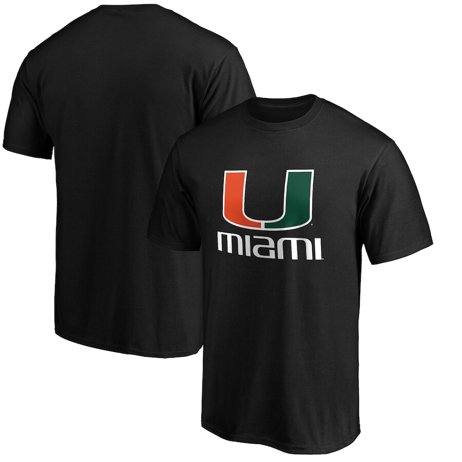 

Футболка с коротким рукавом Fanatics Branded Miami Hurricanes, черный