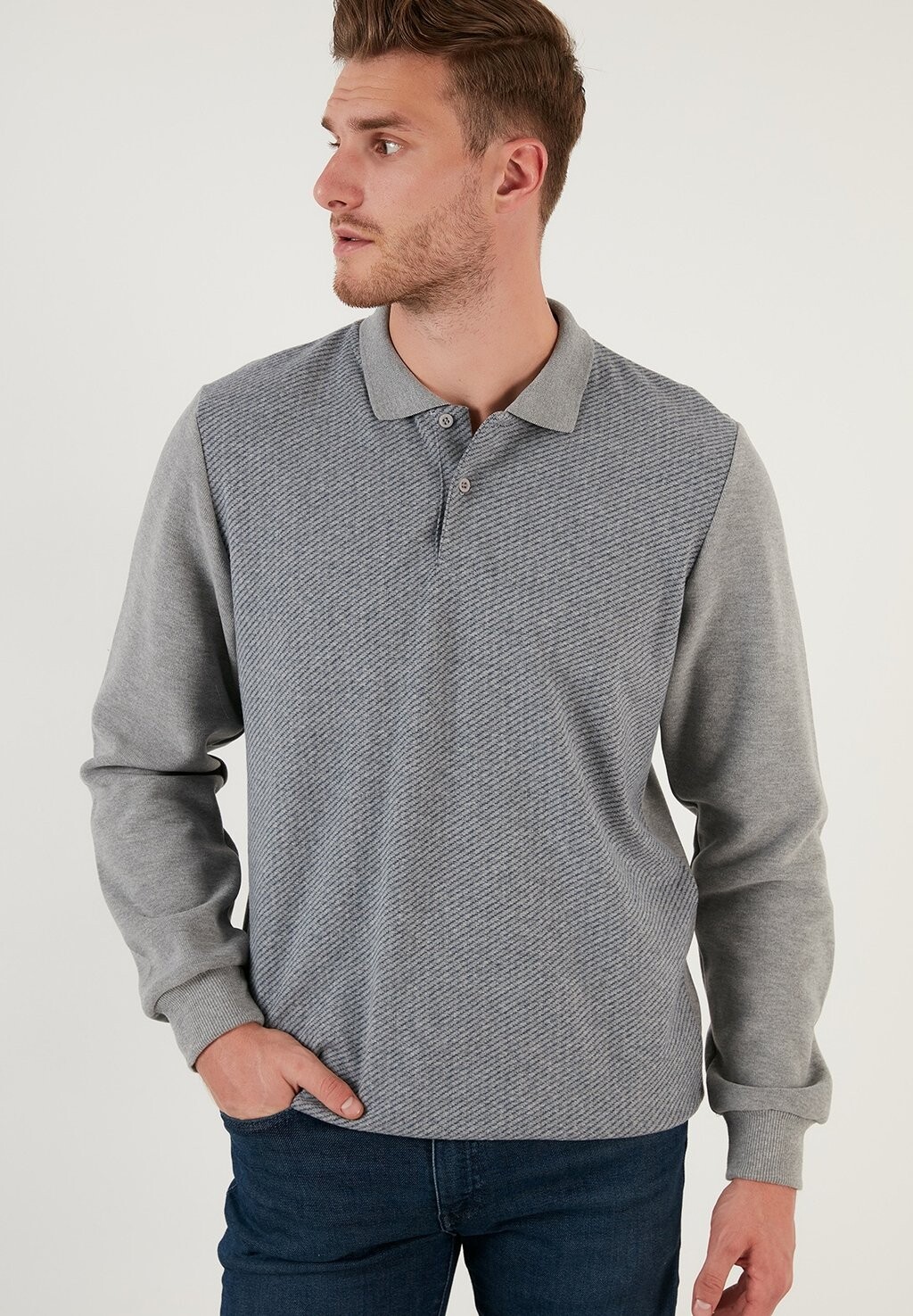 

Рубашка-поло Regular Fit Buratti, цвет grey