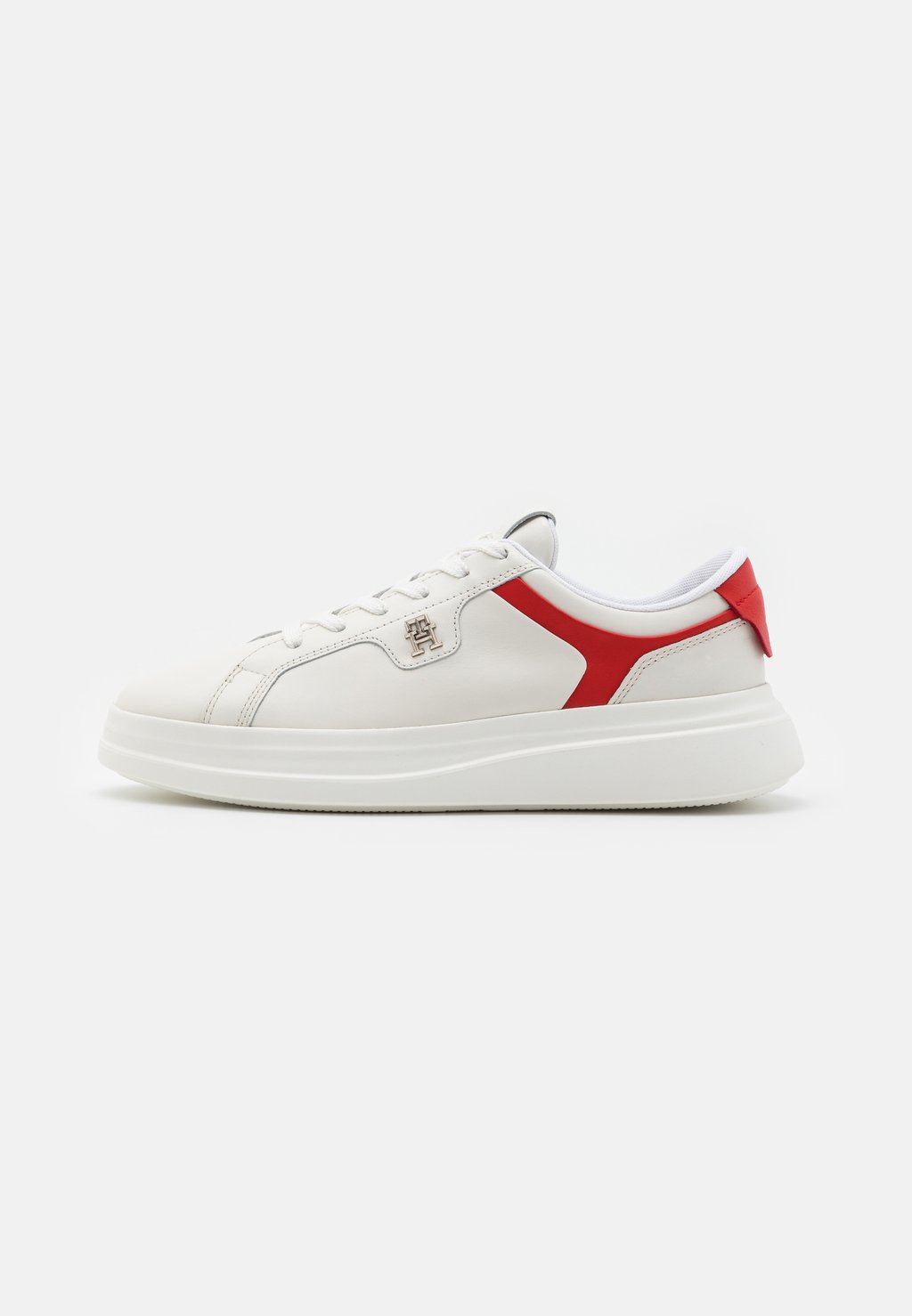 Кроссовки Tommy Hilfiger POINTY COURT, цвет ecru/fierce red кроссовки низкие platform court tommy hilfiger цвет ecru