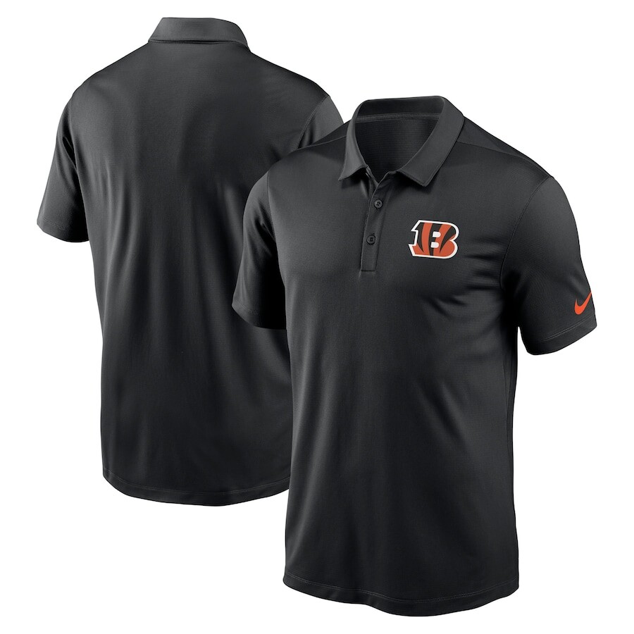 

Поло с коротким рукавом Nike Cincinnati Bengals, черный