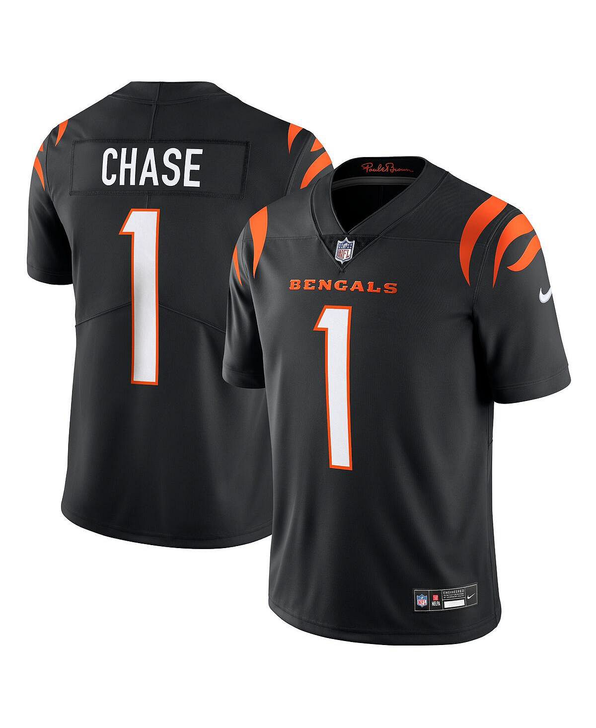 Мужское джерси Ja'Marr Chase Black Cincinnati Bengals Vapor Untouchable Limited Limited Nike