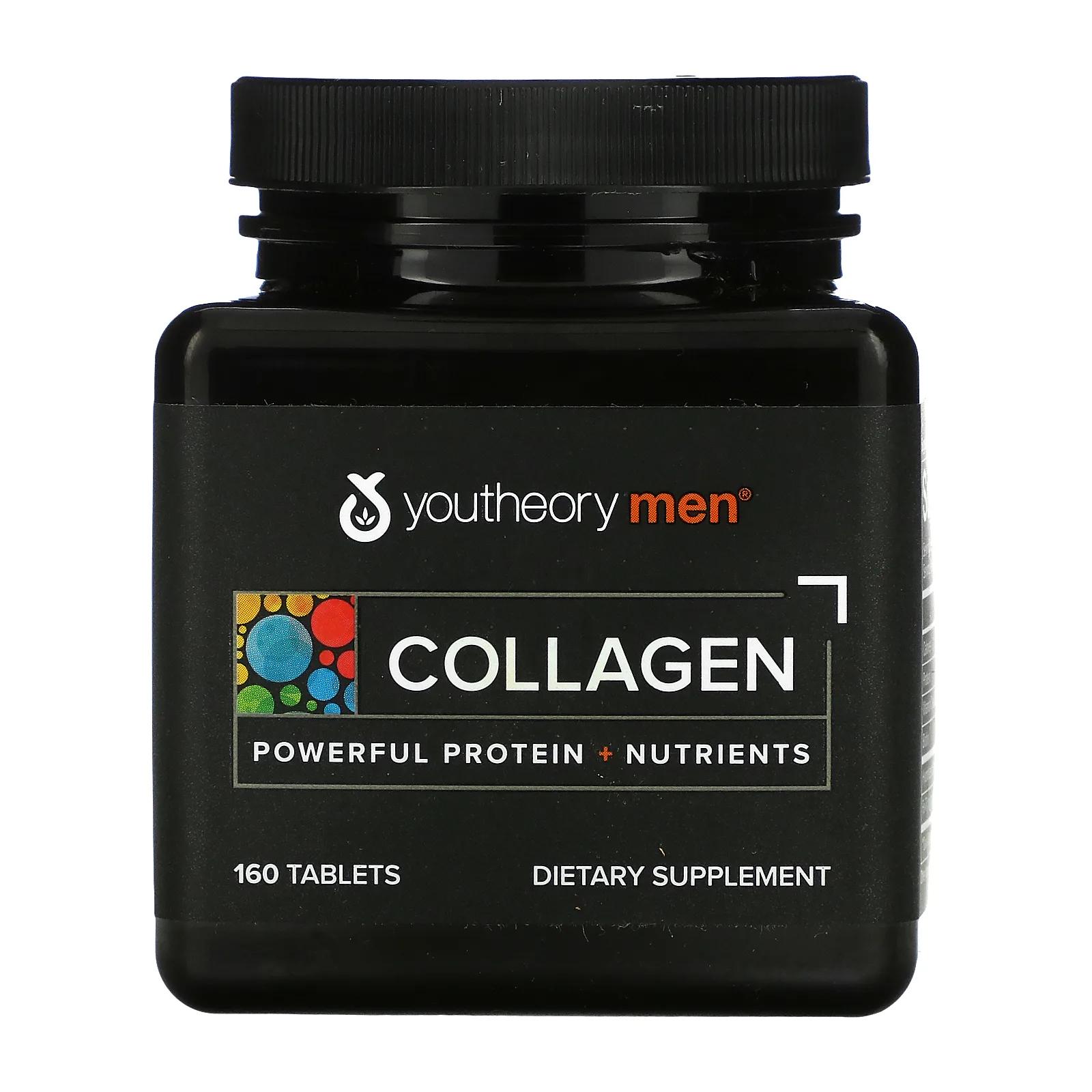 Youtheory Мужчины Коллаген 160 таблеток коллаген и кератин для волос youtheory 120 таблеток