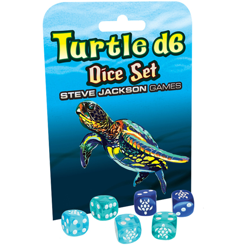 Игровые кубики Turtle D6 Dice Set Steve Jackson Games