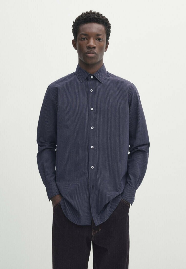 

Рубашка EXTRA FINE Massimo Dutti, цвет dark blue