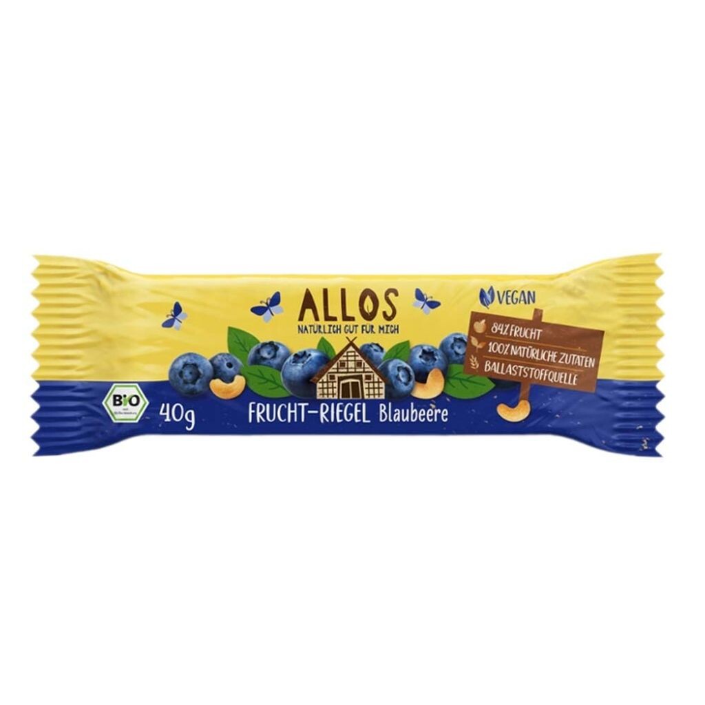 

Фруктовый батончик Allos черника 40 г