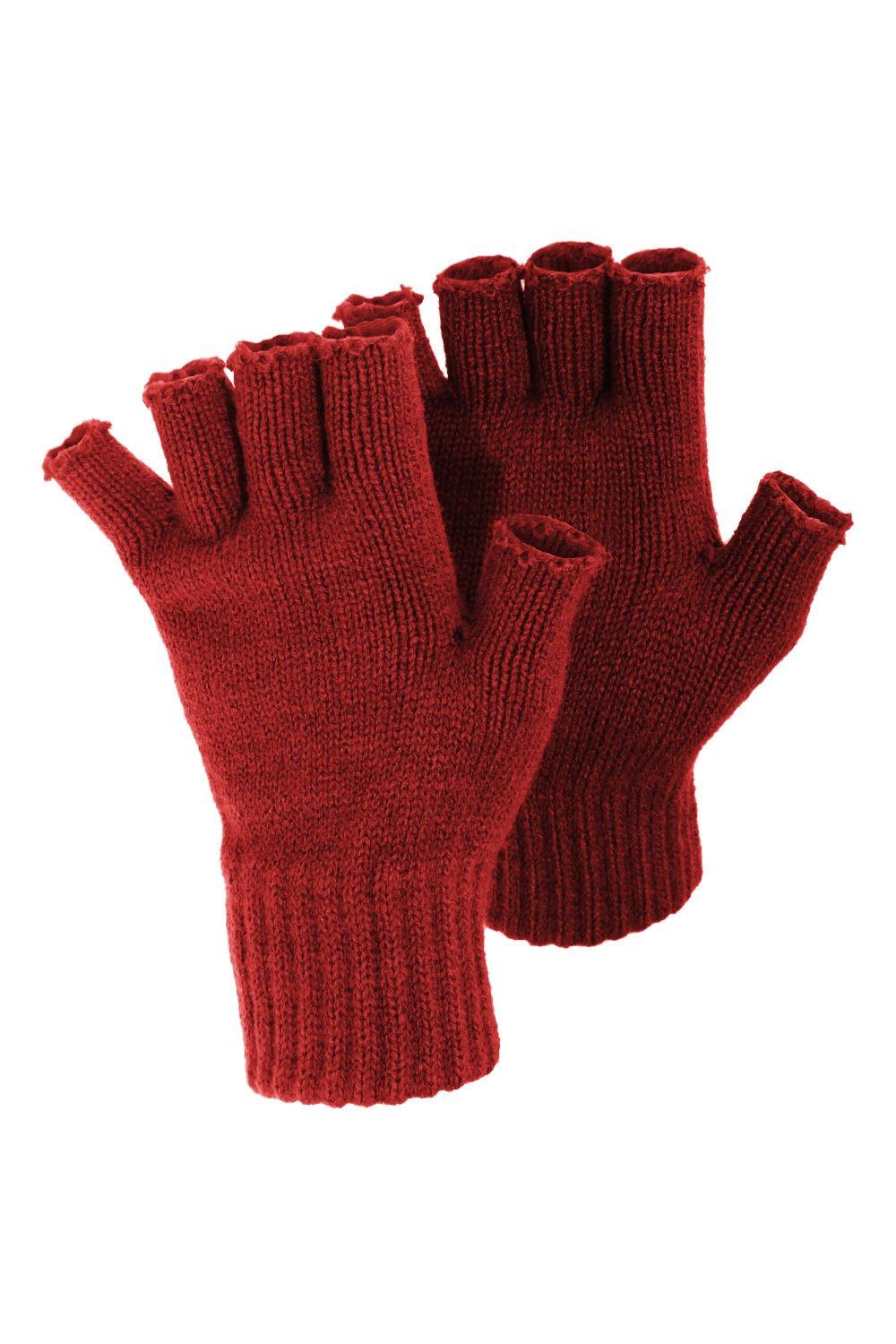 цена Зимние перчатки без пальцев Floso, красный