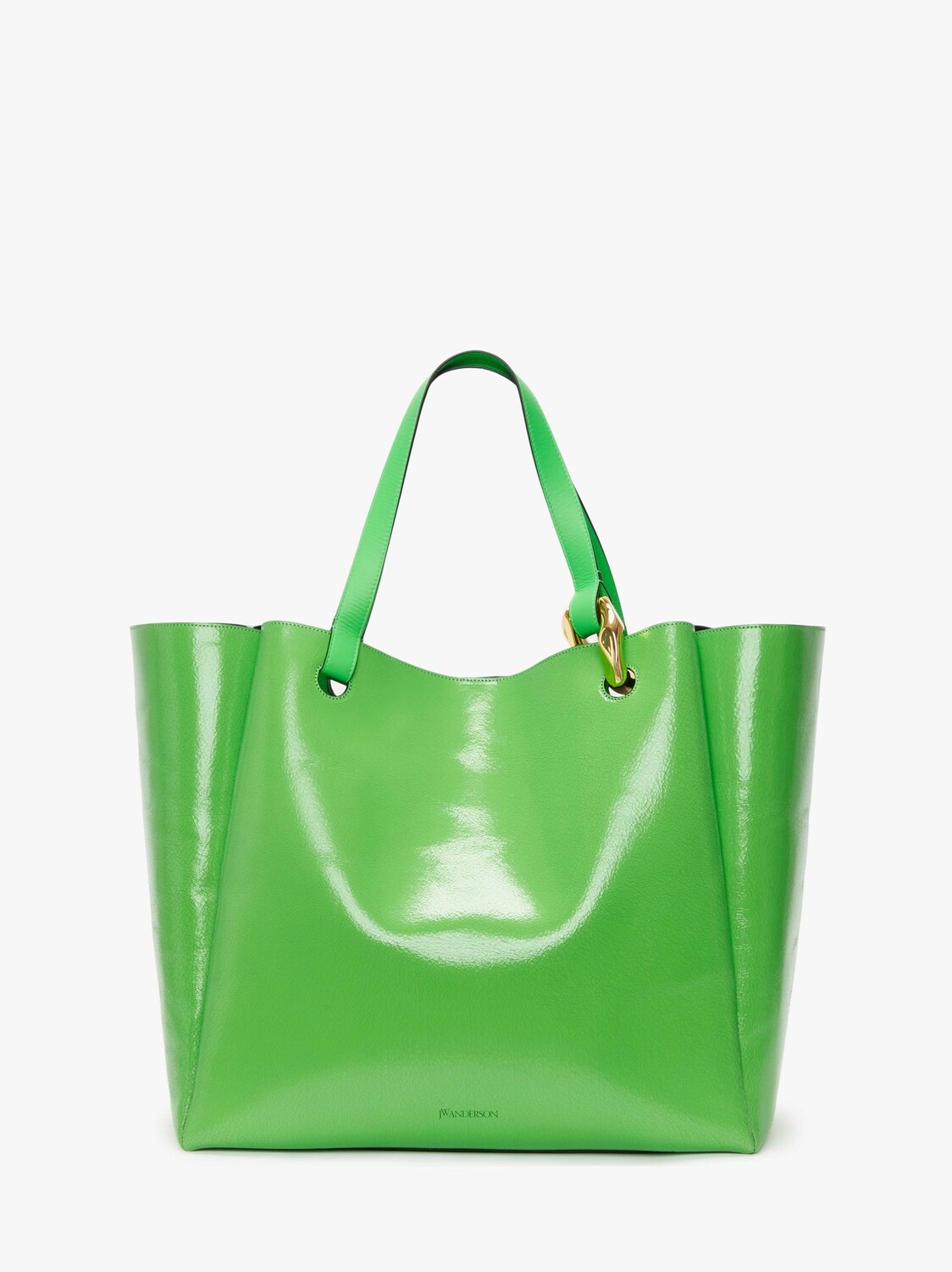 

Кожаная сумка JW Anderson, неоновый зеленый