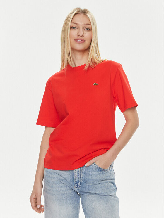 

Футболка узкого кроя Lacoste, красный