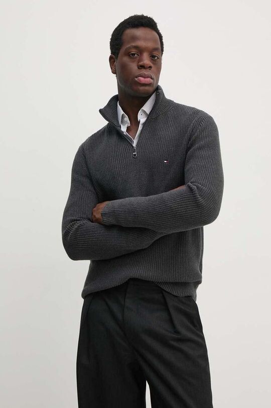 

Хлопковый свитер Tommy Hilfiger, серый