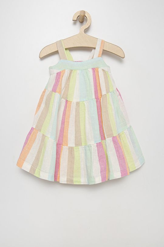 Детское льняное платье Gap, мультиколор детское льняное платье gap синий