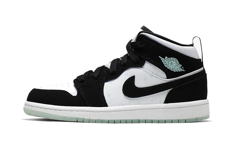 

Nike Air Jordan 1 Mid Белый Черный Бирюзовый Оттенок