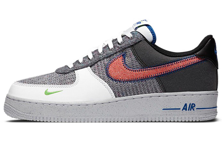 

Nike Air Foece 1 '07 переработанный черный/белый/серый