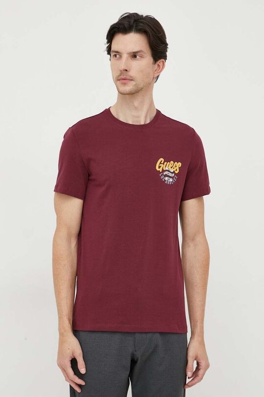 

Футболка Guess, бордовый, Красный