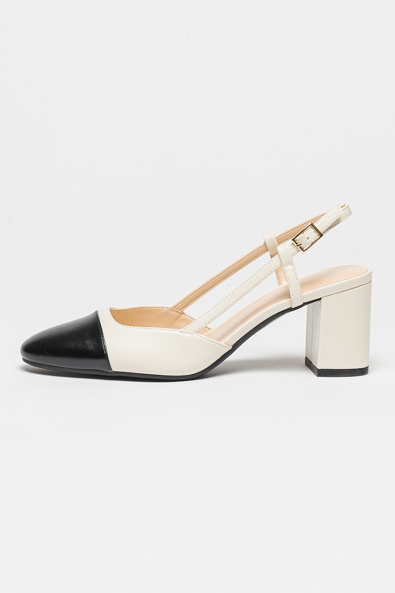 

Туфли из экокожи на открытой пятке Nine West, черный