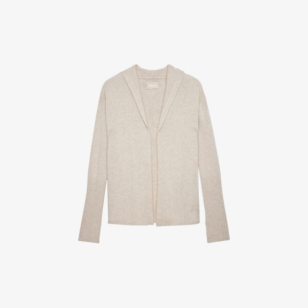

Кашемировый кардиган Cosany с капюшоном Zadig&Voltaire, цвет mastic