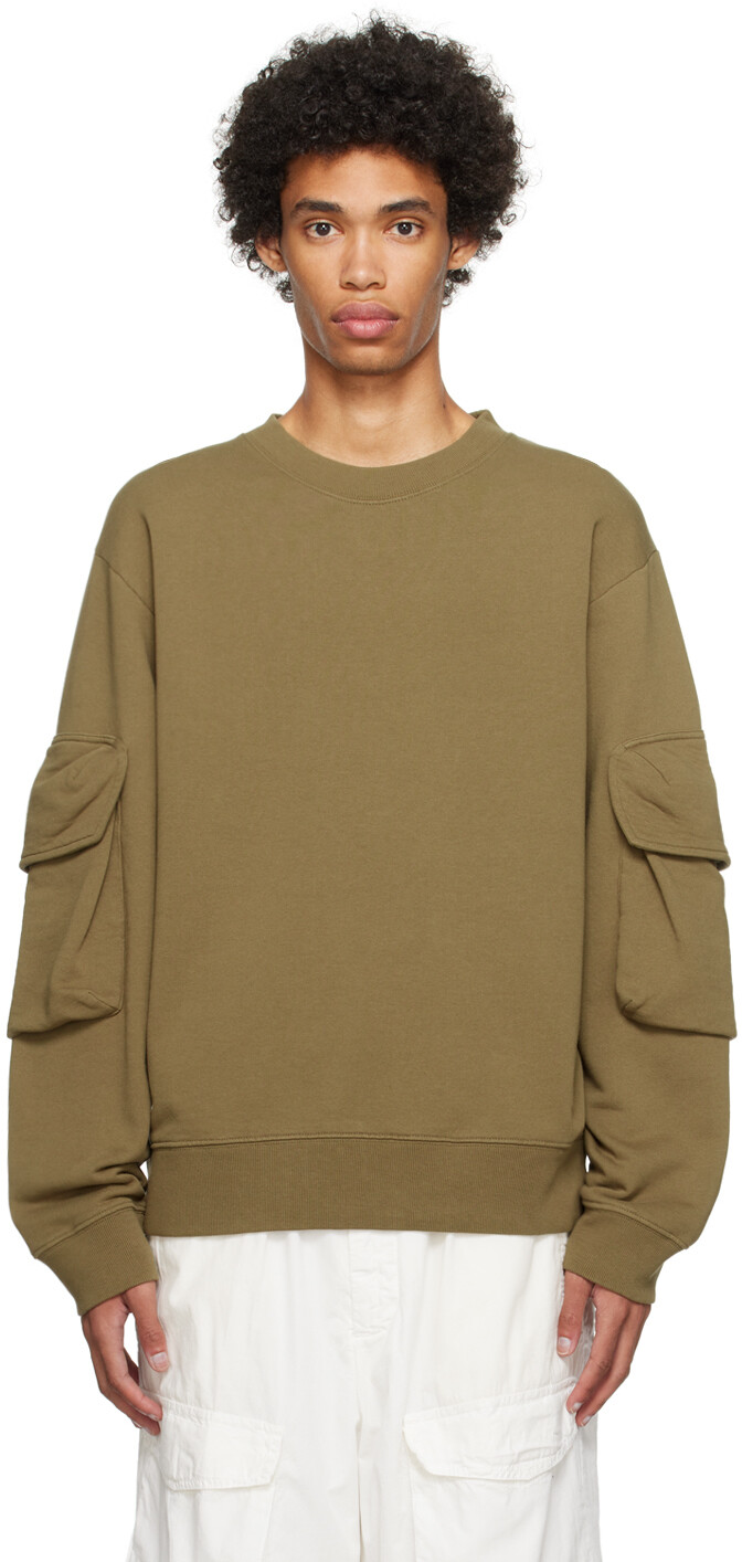 

Толстовка цвета хаки-карго Dries Van Noten