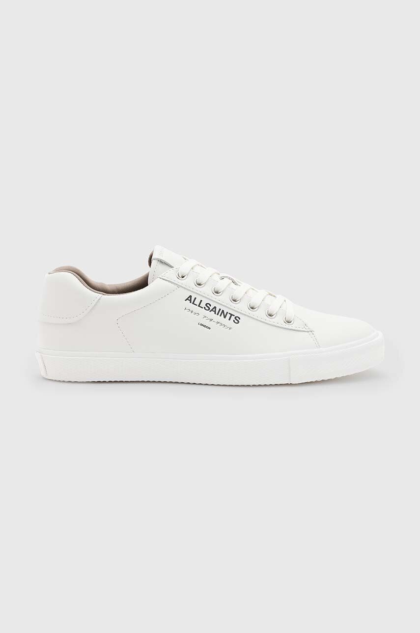 

Кожаные кроссовки AllSaints Undgrnd Lthr Low Top, белый