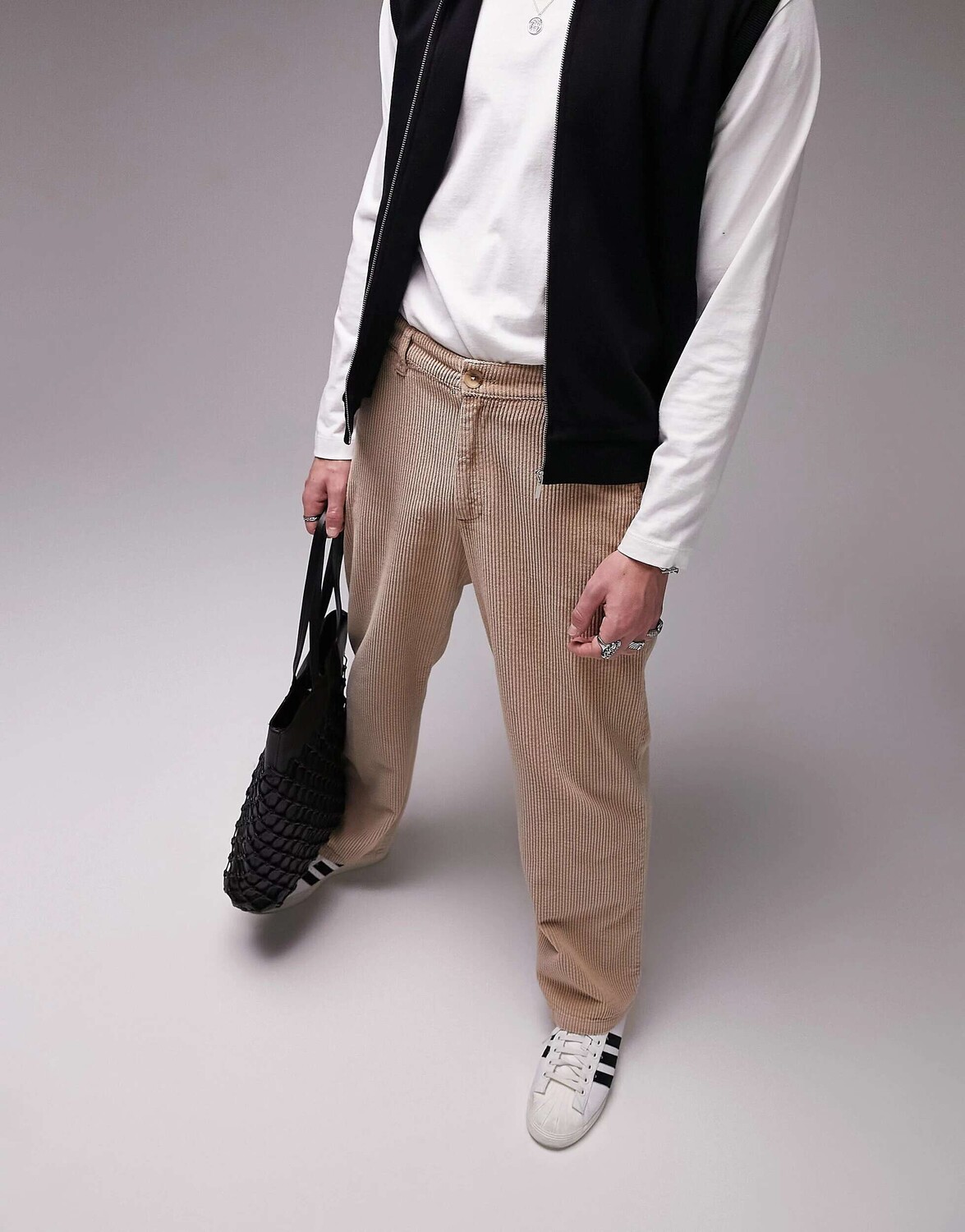 

Широкие вельветовые брюки Topman