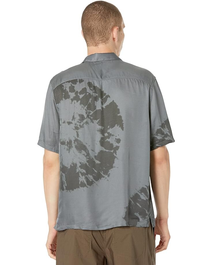 

Рубашка AllSaints Silverlake Short Sleeve Shirt, цвет Dark Sage Green