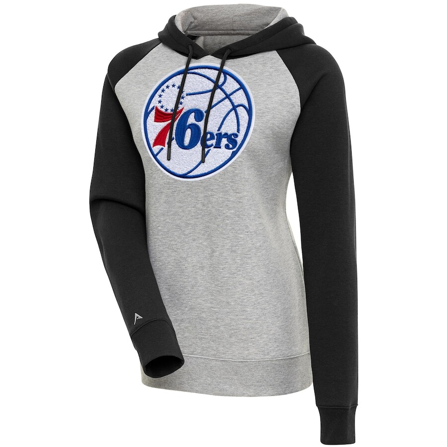 

Пуловер с капюшоном Antigua Philadelphia 76Ers, серый