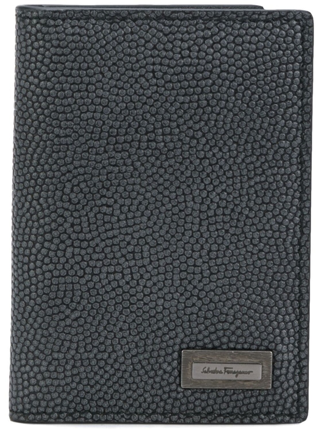 

Ferragamo фактурная визитница, серый