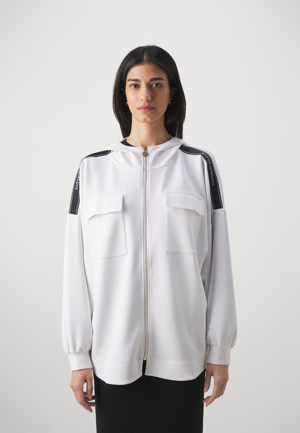 

Толстовка на молнии EA7 Emporio Armani, белый