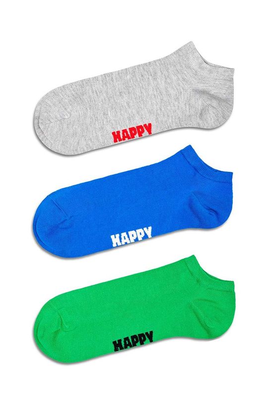 

Носки Solid Low, 3 пары Happy Socks, мультиколор