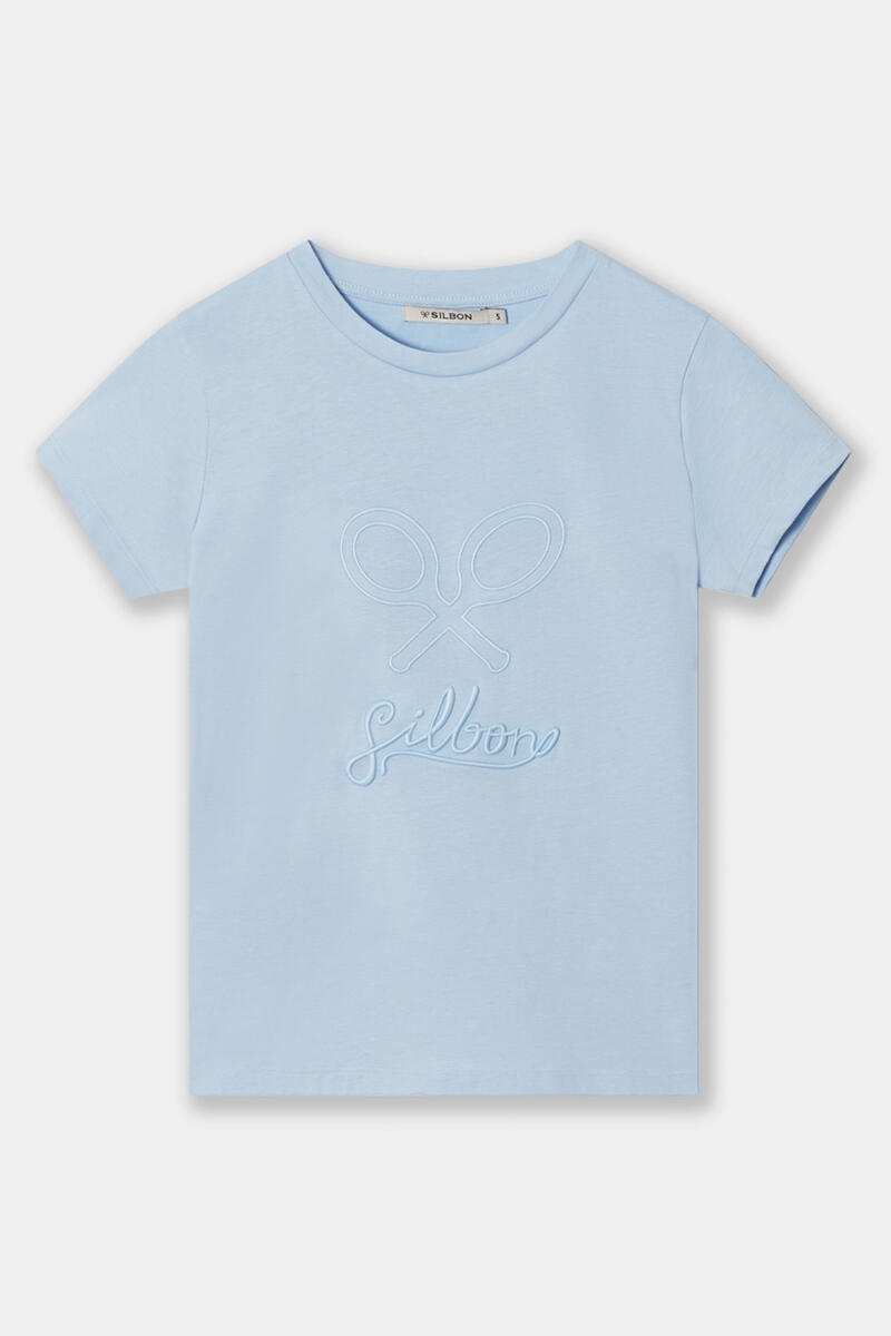 Классическая женская футболка Silbon, синий