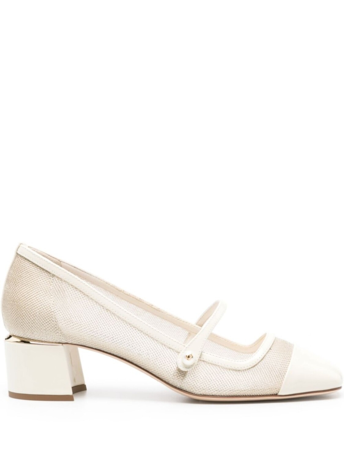 

Туфли Elisa 45 с эффектом металлик Jimmy Choo, белый