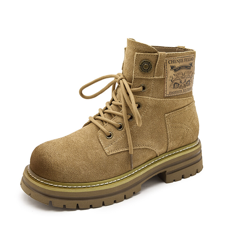 

Ботинки Martin Boot женские H2, цвет Yellow flat bottom