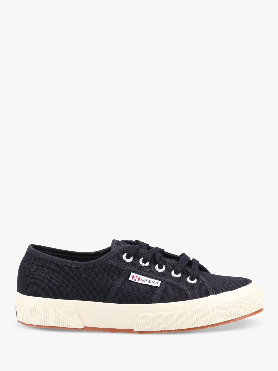 

Классические парусиновые веганские кроссовки Superga 2750 Cotu, черный/кремовый