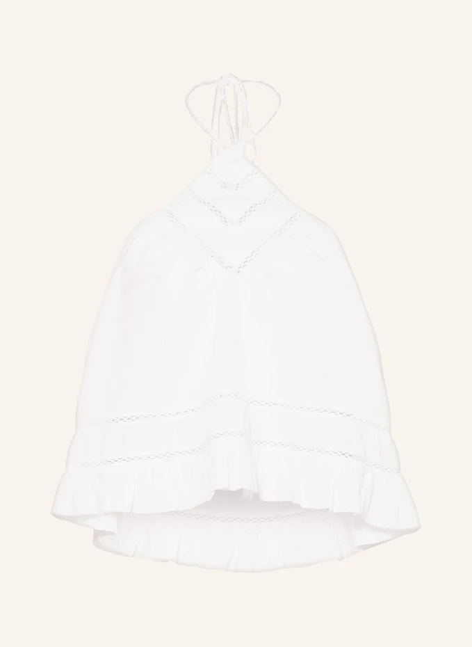 

Топ lisio с льном и рюшами Marant Étoile, белый