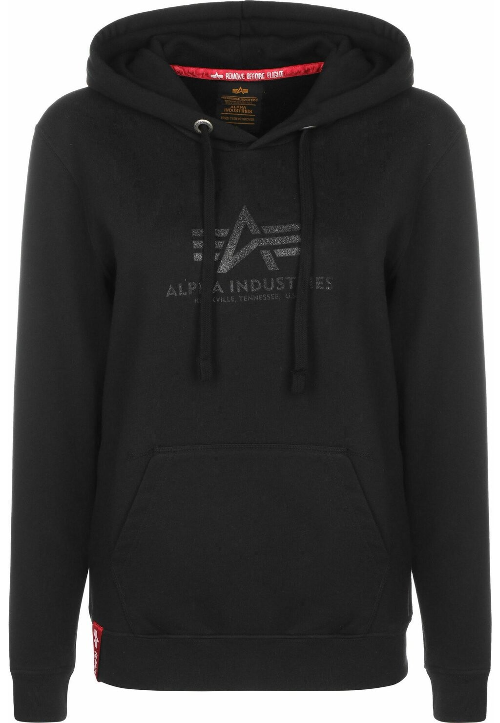 

Толстовка с капюшоном Alpha Industries, черный