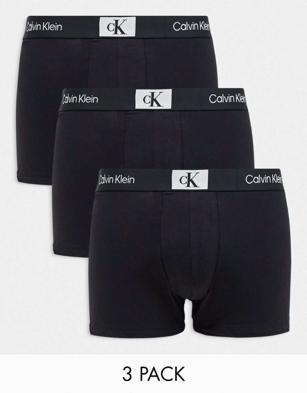 

Черные хлопковые плавки из трех штук Calvin Klein CK 96 Plus