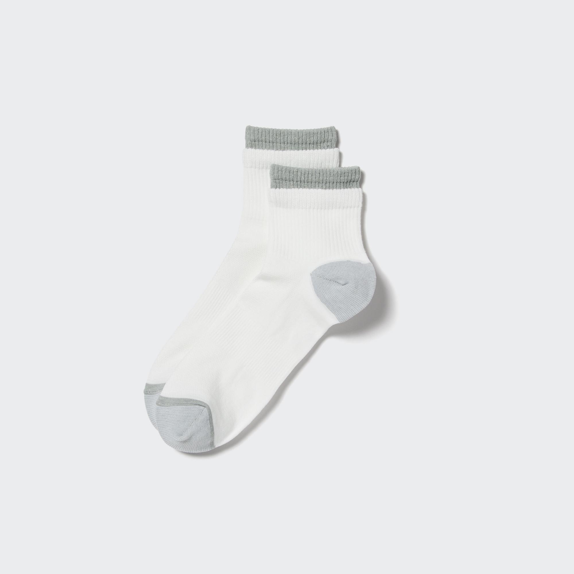 Короткие спортивные носки UNIQLO, белый спортивные короткие носки uniqlo серый