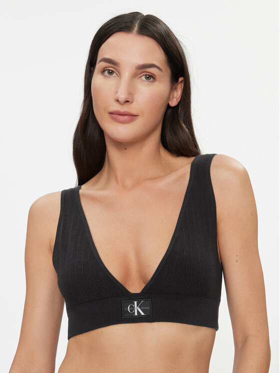 

Топ приталенного кроя Calvin Klein, черный