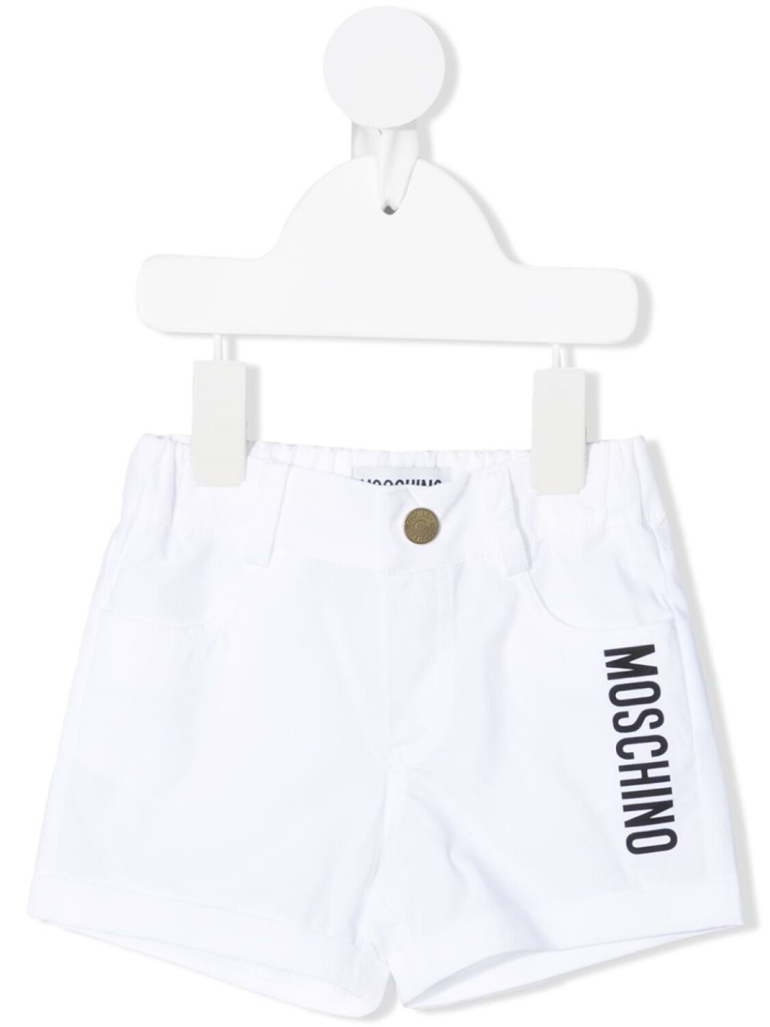 

Moschino Kids шорты с принтом, белый
