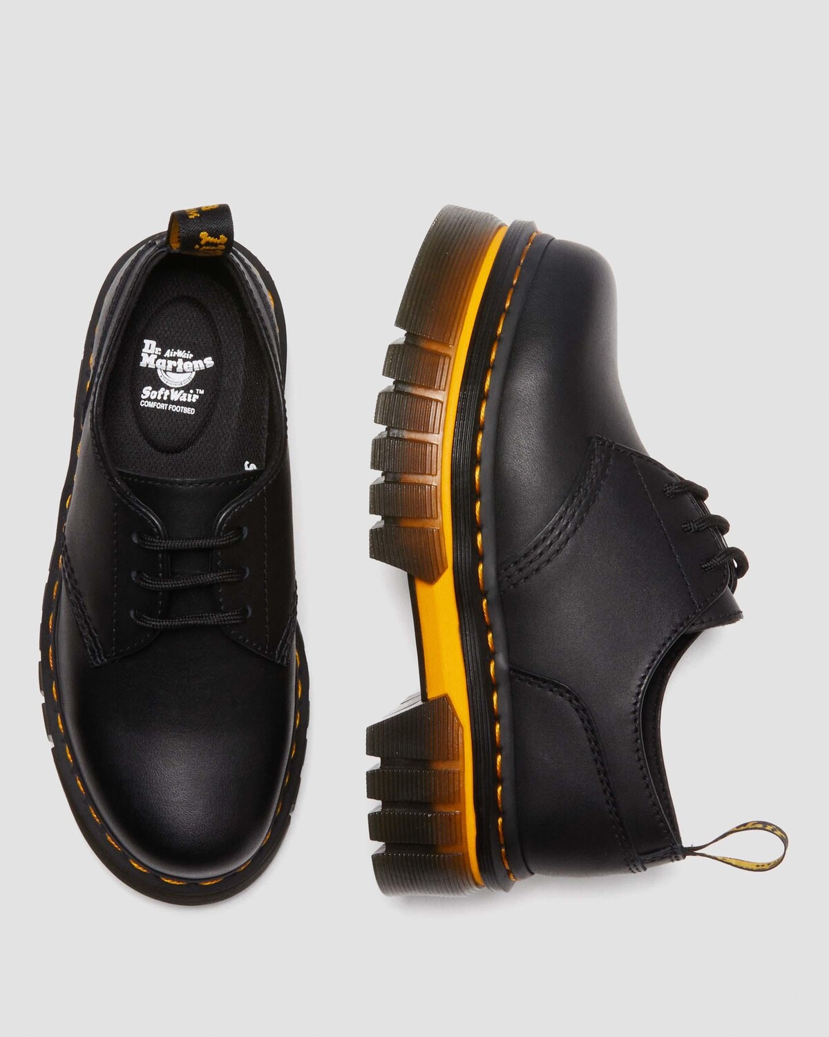 

Кожаные туфли на платформе Audrick с контрастной подошвой Dr. Martens
