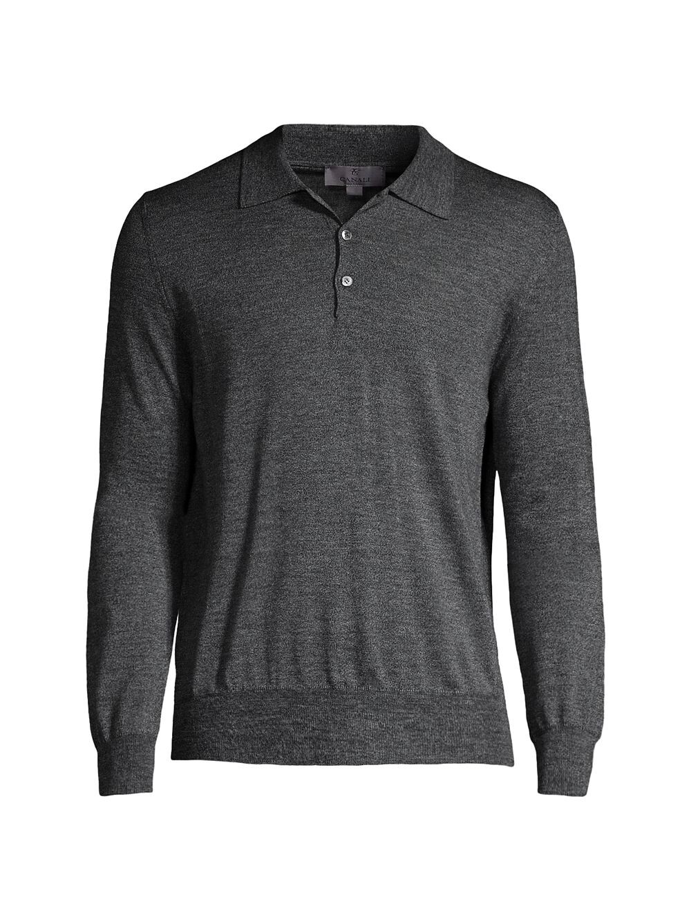 

Рубашка поло из шерсти Modern-Fit Canali, серый