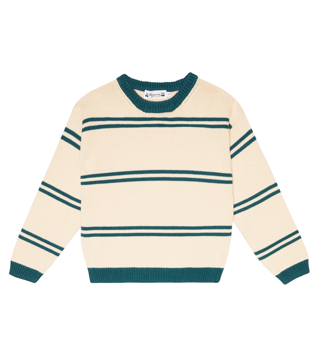 Хлопковый свитер анумати Bonpoint, зеленый