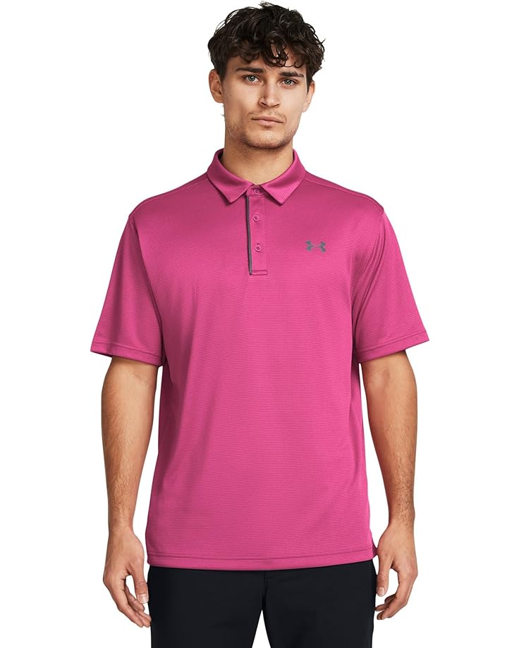 Поло Under Armour Golf Tech, цвет Astro Pink/Pitch Gray функциональная рубашка under armour women s ua heatgear armour s s цвет astro pink