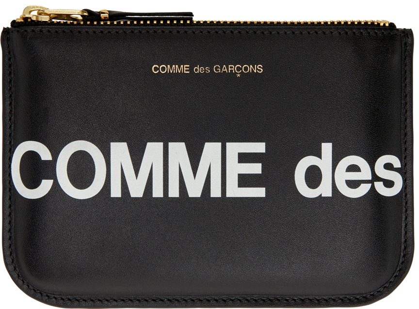 

Черный большой клатч с логотипом Comme Des Garcons, цвет Black